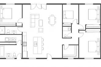 redraw 2d floor plan autocad architectural drawing blueprint house plan design
