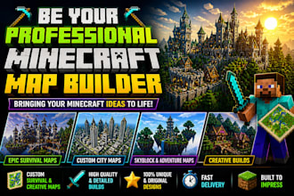 be your professional minecraft map builder