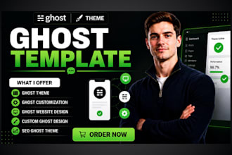design ghost theme ghost template ghost website design customaization