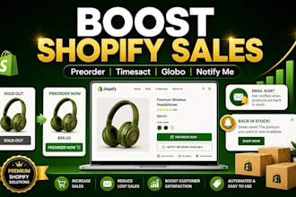 setup shopify dropshipping store preorder timesact globo toq notify integration