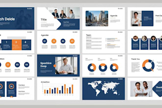 branded powerpoint a4 presentation design master slide template pitch deck