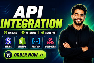 fix or build stripe API, shopify API, and rest API integration