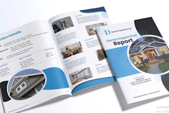 design professional company brochure business card catalog or annual report