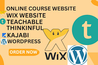 kajabi website online course creation wix teachable thinkinfic coaching program