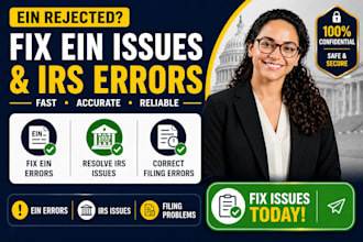 fix ein application issues and resolve irs errors for your business