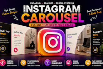 design instagram carousel, carousel ads, and carousel post