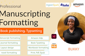 manuscripting formatting for amazon kdp publishing, book typsetting kindle ebook