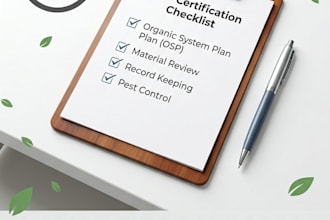 provide usda organic nop compliance supportaudit preparation