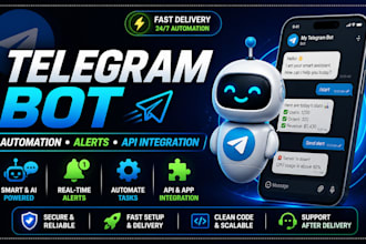 create telegram bot for automation, alerts and API integration
