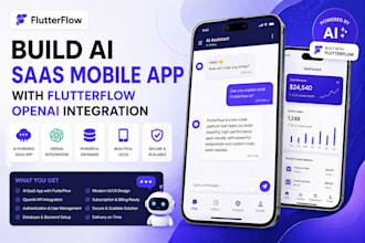 build ai saas mobile app with flutterflow openai integration