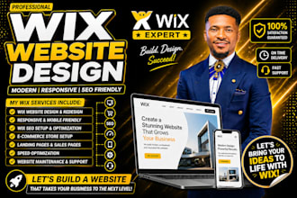 build squarespace or wix website design or redesign wix business website