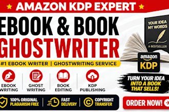 be a fiction and nonfiction ebook ghost writer book editor ghost book writer