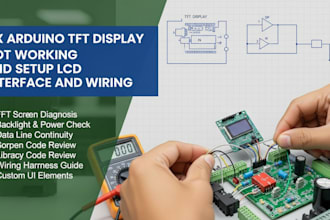 fix arduino tft display not working and setup lcd interface and wiring