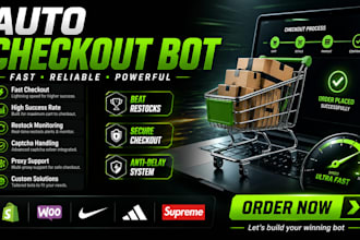 custom autobot checkout bot auto buying bot shopping bot purchase bot pokemon