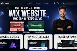 create wix studio multi page website wix website design wix studio build