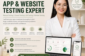 do app testing website testing closed testing QA manual testing review testing