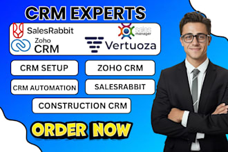 setup construction crm vertuoza salesmanager smarthome salesrabbit zoho CRM