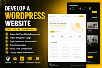 develop a wordpress website