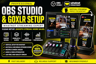 setup obs studio for whatnot vertical streams, auctions, and card breaks