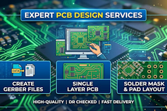 create gerber files, single layer pcb, solder mask and pad layout
