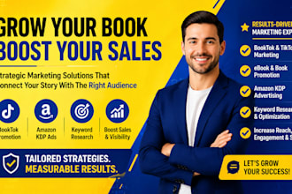 grow tiktok booktok promotion audiobook ebook marketing amazon kdp video editing