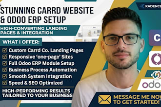 build carrd website carrd co landing page odoo website and setup odoo erp