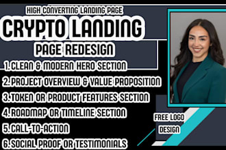 crypto landing page nft landing page web3 landing page blockchain landing page