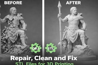 repair stl obj files fix mesh errors and make models ready