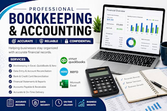do bookkeeping and accounting in excel and quickbooks