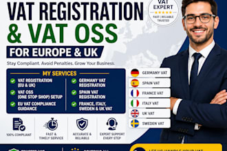 do vat registration and vat oss for germany spain france italy UK sweden eu vat