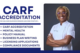 develop behavioral health policies, carf accreditation, healthcare compliance