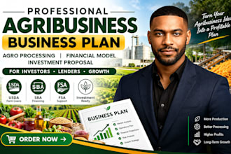 agribusiness business plan agro processing financial model investment proposals