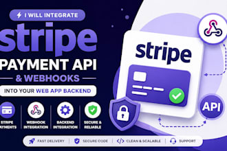 integrate stripe payment API and webhooks into your web app backend