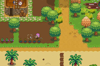 do 2d top down pixel art tileset rpg game map pixel art background game aset