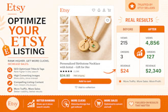 optimize your etsy listing for SEO, traffic and more sales