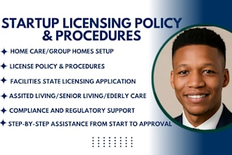 write compliance home care, group home policy and procedures for licensing