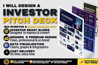 design or redesign pitch deck powerpoint presentation investor pitch deck ppt