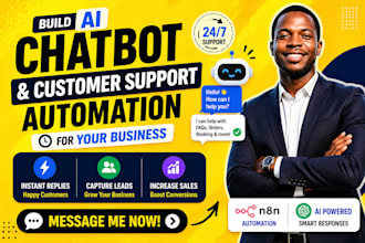 build ai chatbot and customer support automation for your business