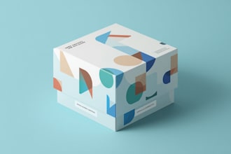 design creative box, pouch and label packaging design
