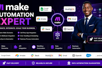 fix make com, made com, setup make com automation, make automation, make expert