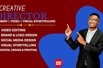 be a creative director for your brand, design strategy, content creation