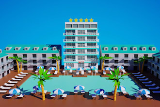 design stylised lowpoly 3d environment game assets unity unreal low poly assets