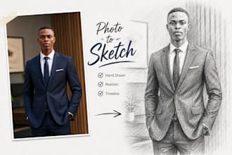 draw a realistic pencil sketch from your photo