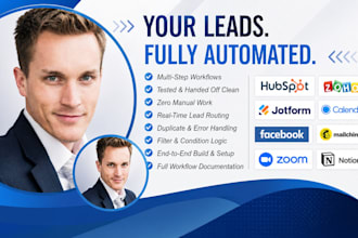zapier expert mailchimp facebook lead hubspot zoho jotform calendly notion zoom