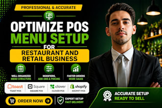 optimize pos menu setup for restaurant and retail business