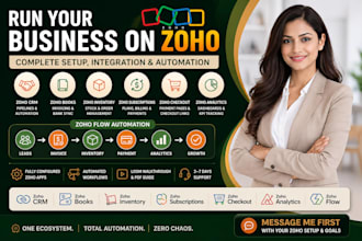 do zoho CRM zoho one books subscriptions checkout inventory analytics automation