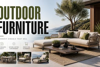 create outdoor product renders for ecommerce