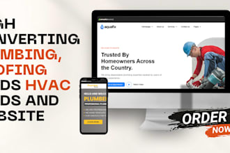 generate roofing, plumbing , hvac and electrical leads and build website