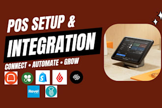 set up toast, square, shopify and lightspeed pos integration system