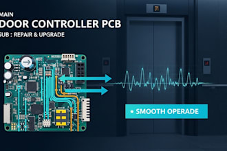repair and upgrade elevator door controller pcb design